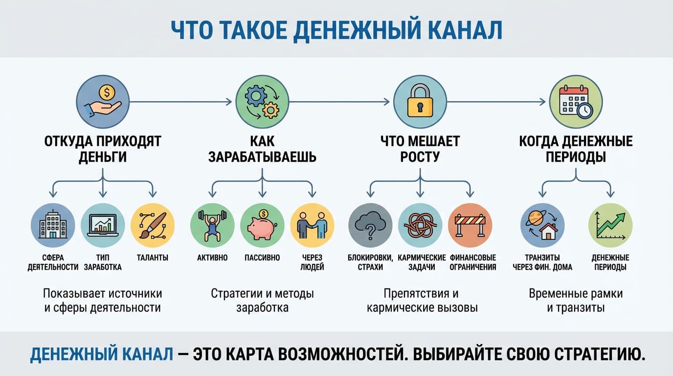 Денежный канал в натальной карте