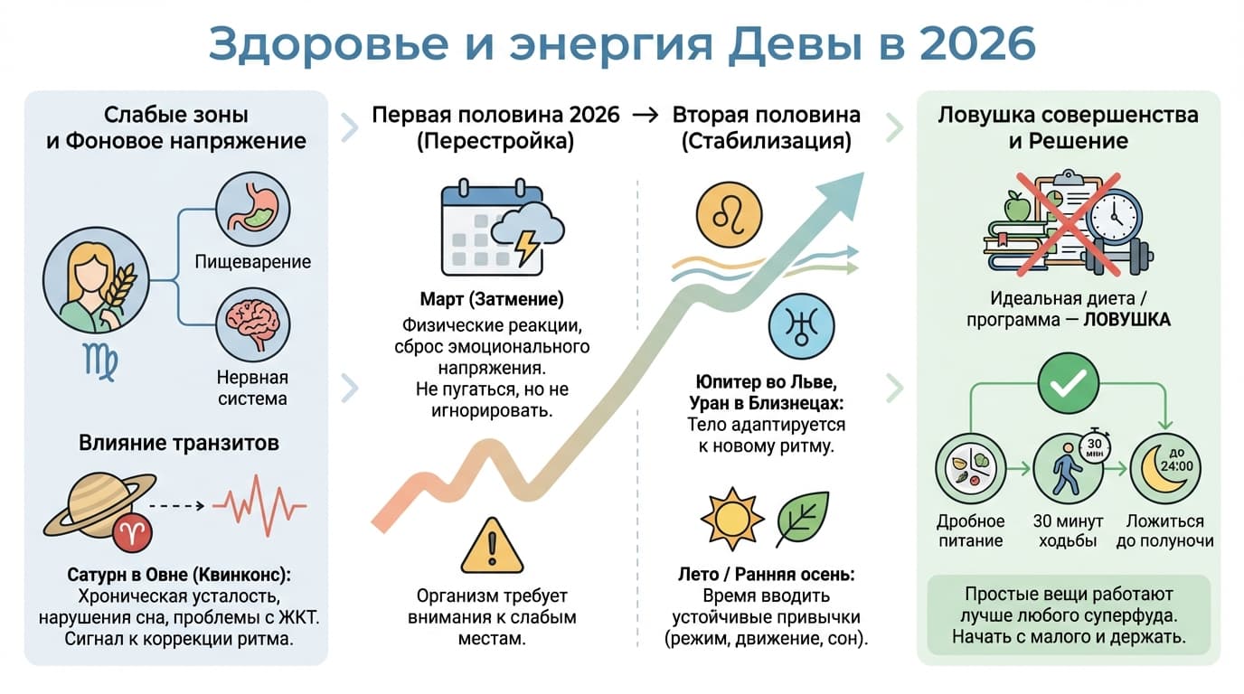 Здоровье и энергия Девы в 2026