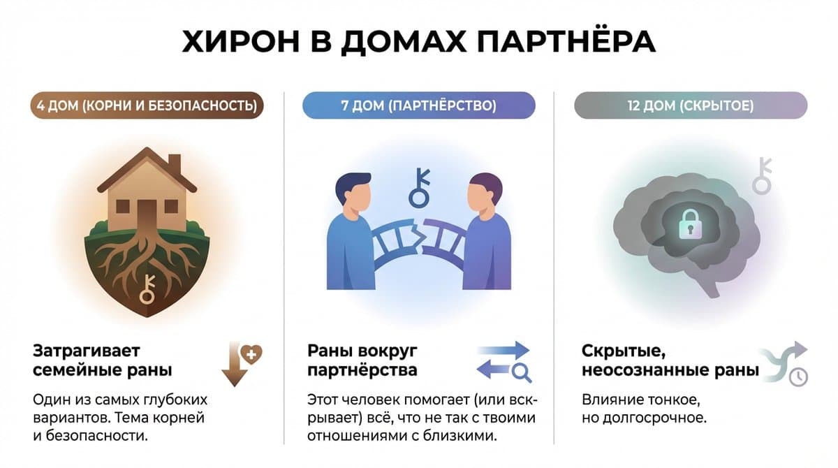 Хирон на Асценденте и Десценденте