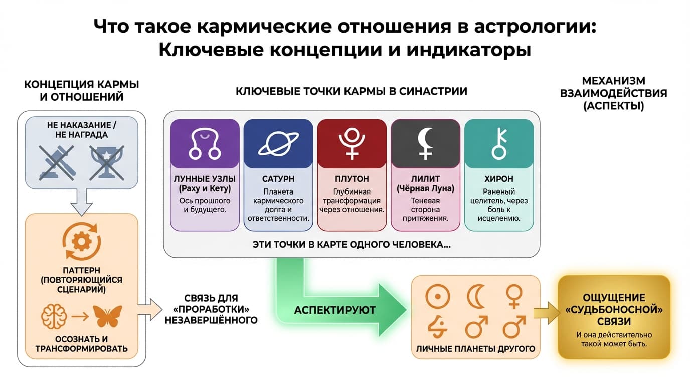Что такое кармическая связь с точки зрения астрологии
