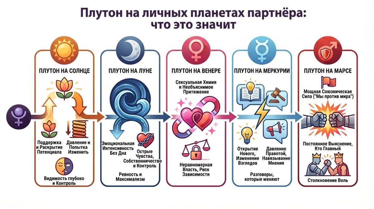Плутон на личных планетах партнёра