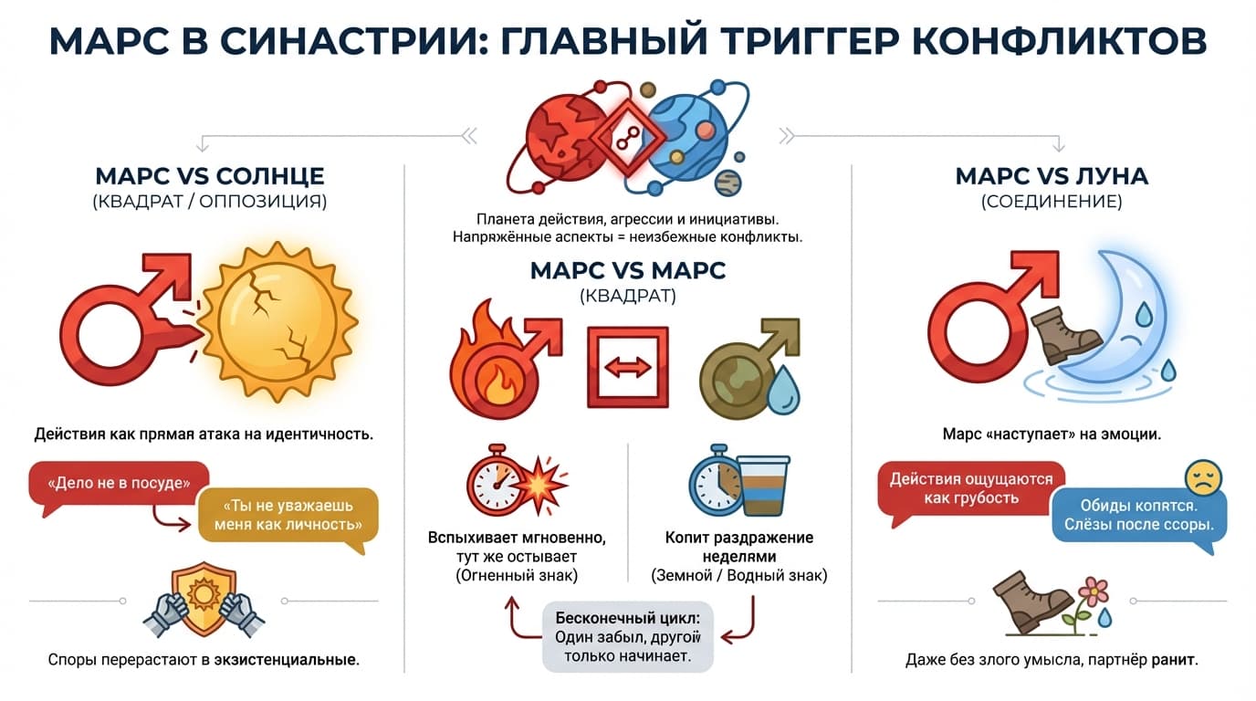 Марс — главный триггер конфликтов