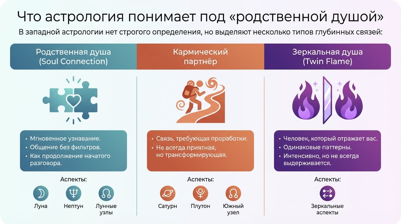 Что астрология понимает под «родственной душой»