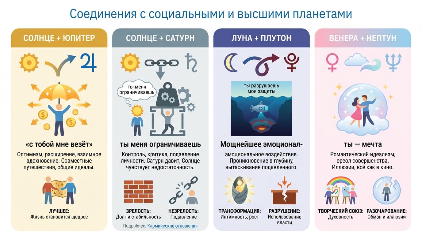Социальные и высшие планеты