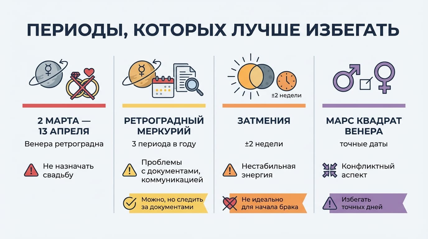Красивые даты для свадьбы в 2026 году