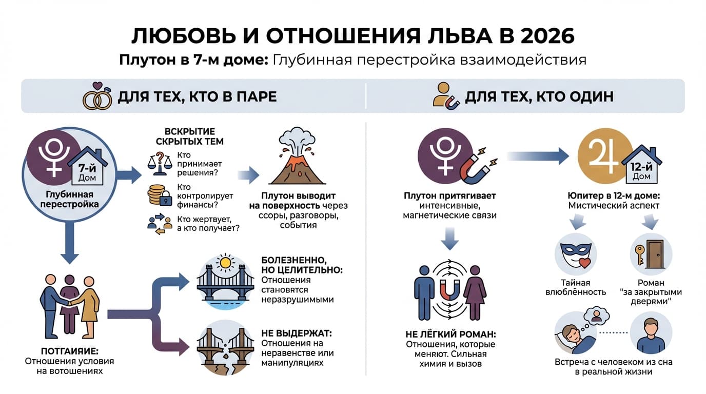 Любовный гороскоп Льва на 2026 год