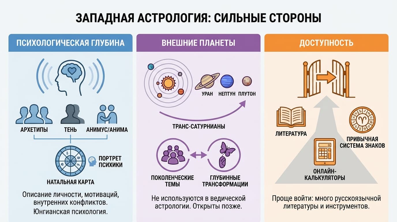Западная астрология: сильные стороны